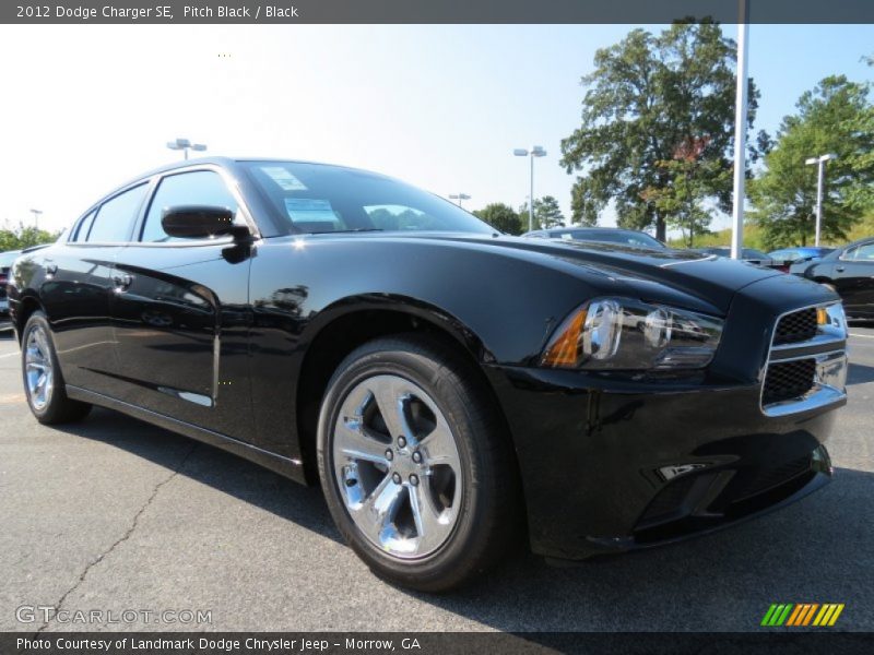 Pitch Black / Black 2012 Dodge Charger SE