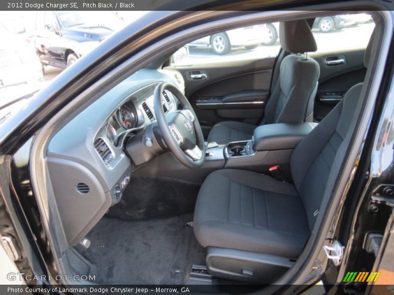 Pitch Black / Black 2012 Dodge Charger SE