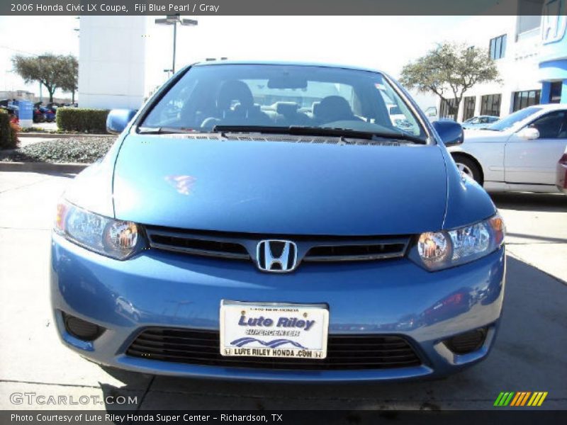 Fiji Blue Pearl / Gray 2006 Honda Civic LX Coupe