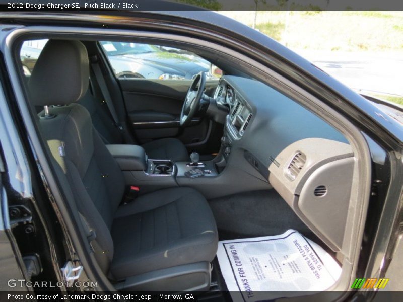 Pitch Black / Black 2012 Dodge Charger SE
