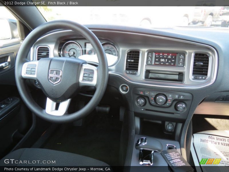 Pitch Black / Black 2012 Dodge Charger SE