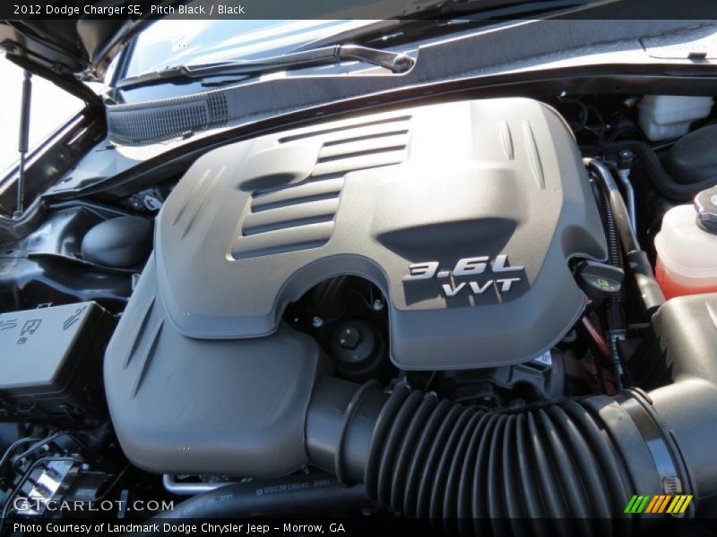 Pitch Black / Black 2012 Dodge Charger SE