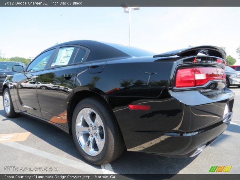 Pitch Black / Black 2012 Dodge Charger SE