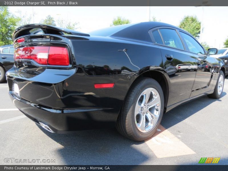 Pitch Black / Black 2012 Dodge Charger SE