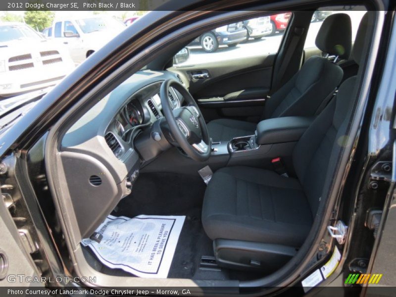 Pitch Black / Black 2012 Dodge Charger SE