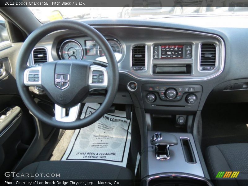 Pitch Black / Black 2012 Dodge Charger SE