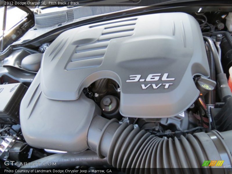 Pitch Black / Black 2012 Dodge Charger SE