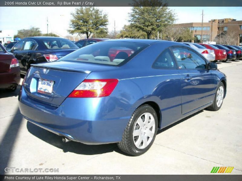 Fiji Blue Pearl / Gray 2006 Honda Civic LX Coupe