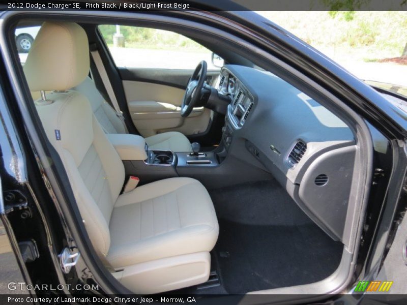 Pitch Black / Black/Light Frost Beige 2012 Dodge Charger SE
