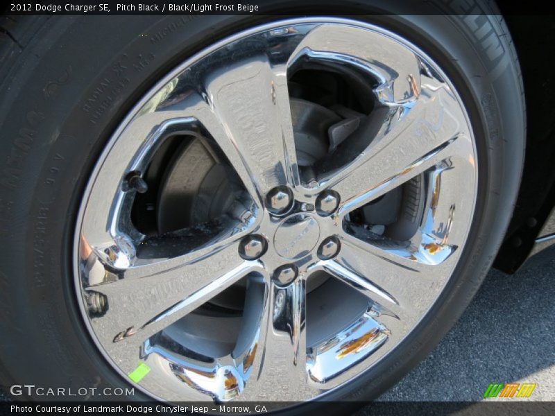 Pitch Black / Black/Light Frost Beige 2012 Dodge Charger SE