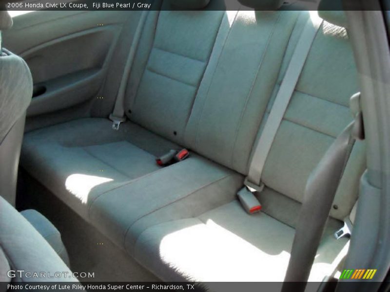 Fiji Blue Pearl / Gray 2006 Honda Civic LX Coupe