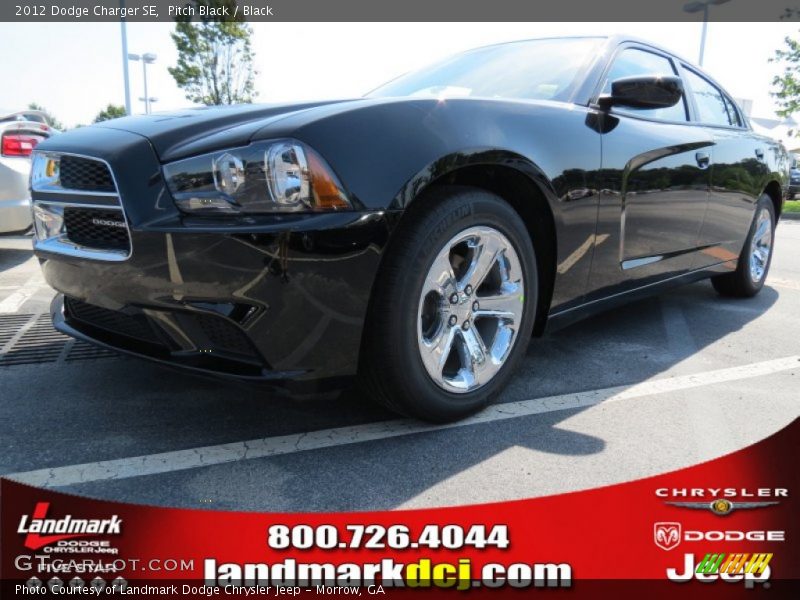 Pitch Black / Black 2012 Dodge Charger SE