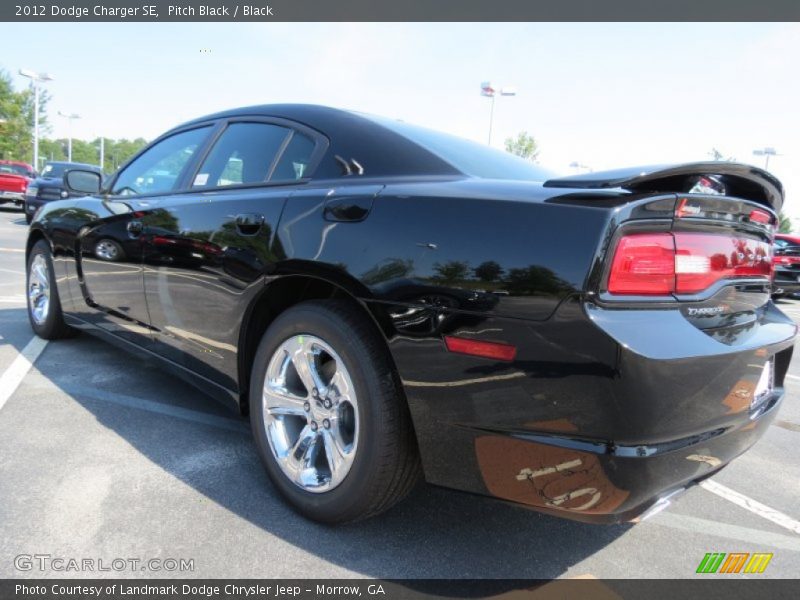 Pitch Black / Black 2012 Dodge Charger SE