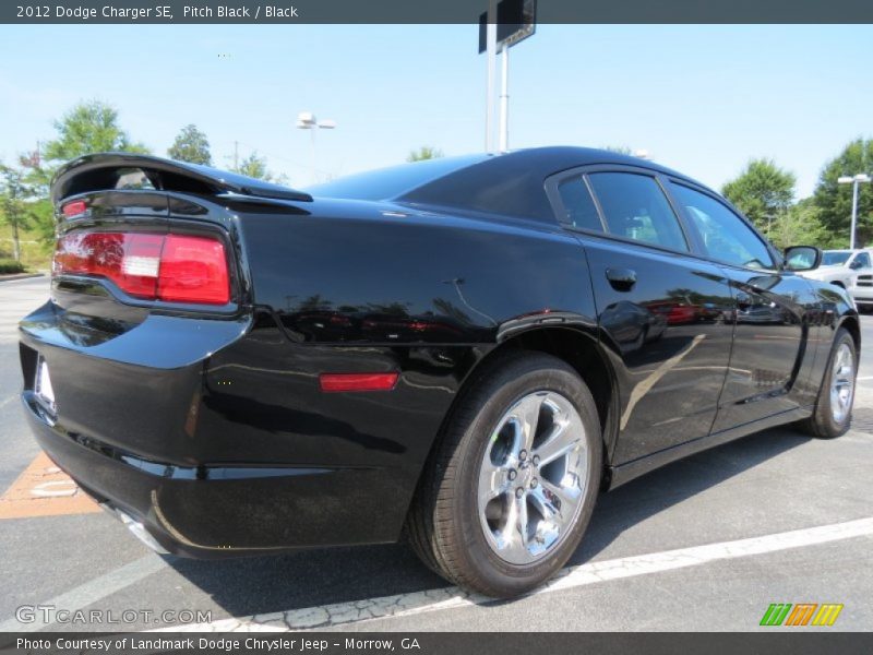 Pitch Black / Black 2012 Dodge Charger SE
