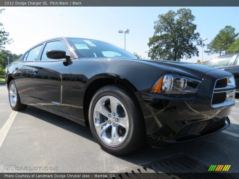 Pitch Black / Black 2012 Dodge Charger SE