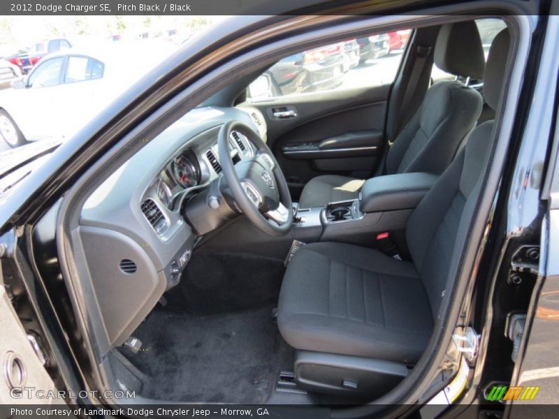 Pitch Black / Black 2012 Dodge Charger SE