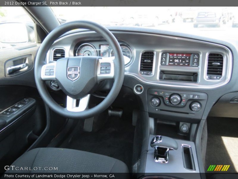 Pitch Black / Black 2012 Dodge Charger SE