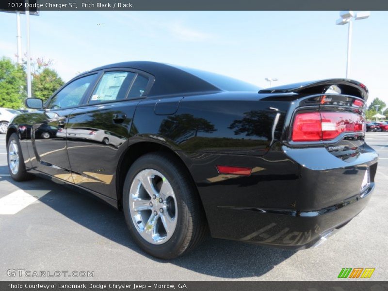 Pitch Black / Black 2012 Dodge Charger SE
