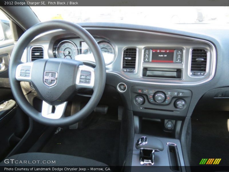Pitch Black / Black 2012 Dodge Charger SE
