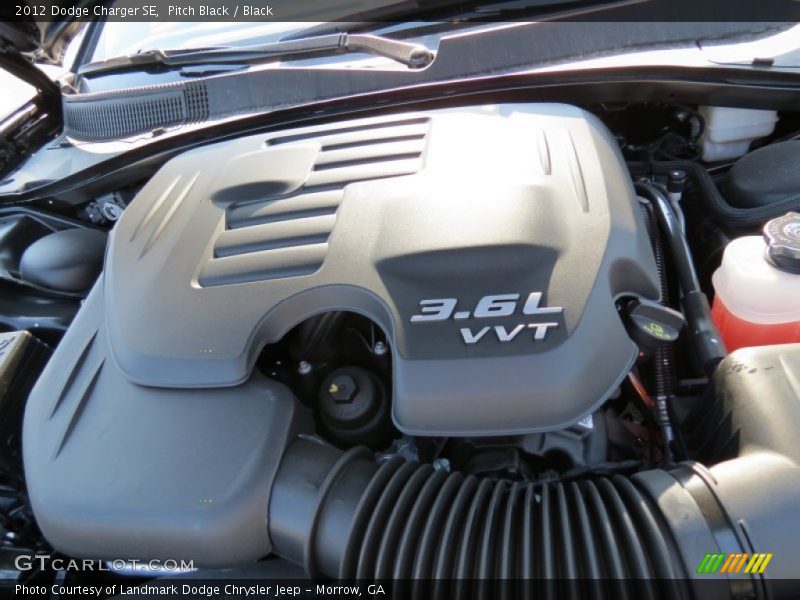 Pitch Black / Black 2012 Dodge Charger SE