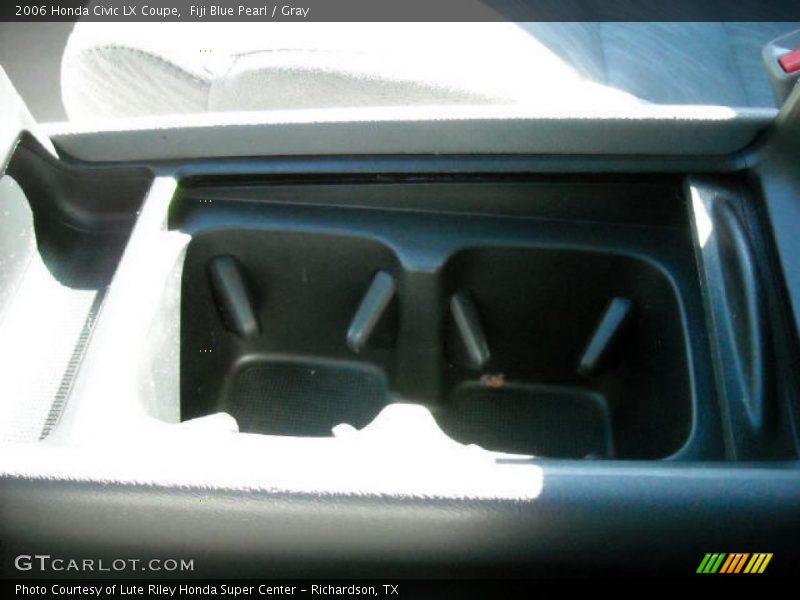 Fiji Blue Pearl / Gray 2006 Honda Civic LX Coupe