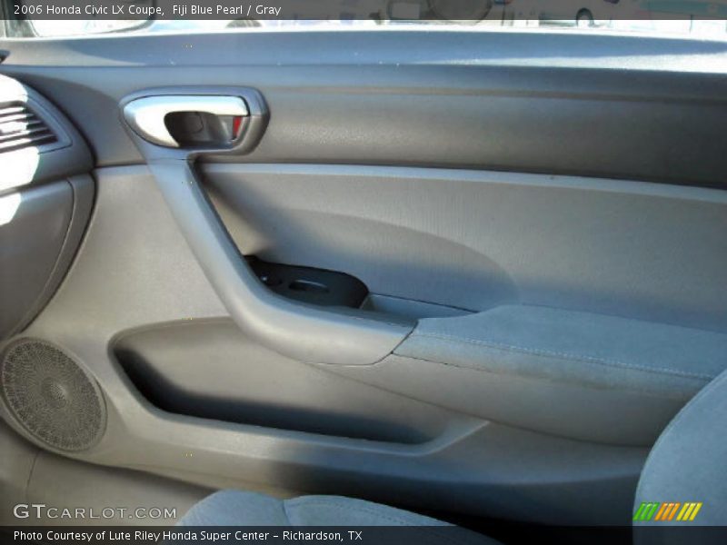 Fiji Blue Pearl / Gray 2006 Honda Civic LX Coupe