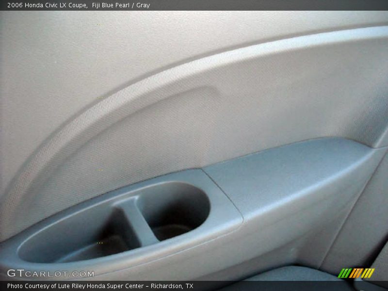 Fiji Blue Pearl / Gray 2006 Honda Civic LX Coupe