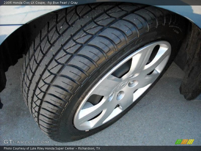 Fiji Blue Pearl / Gray 2006 Honda Civic LX Coupe
