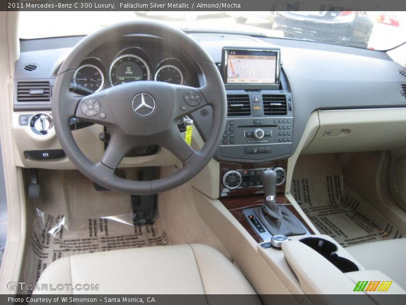 Palladium Silver Metallic / Almond/Mocha 2011 Mercedes-Benz C 300 Luxury