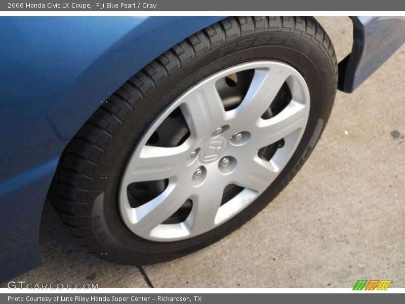 Fiji Blue Pearl / Gray 2006 Honda Civic LX Coupe