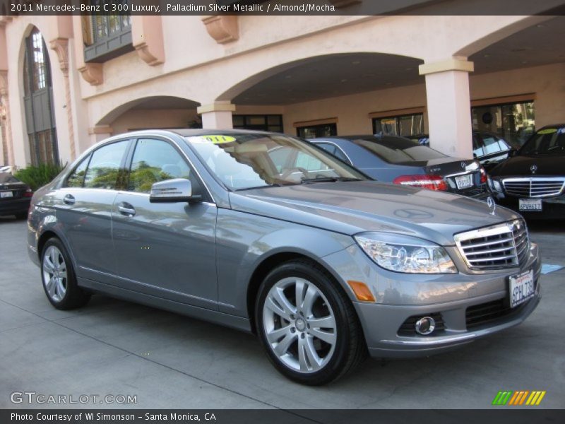 Palladium Silver Metallic / Almond/Mocha 2011 Mercedes-Benz C 300 Luxury