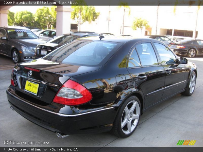 Black / Black 2009 Mercedes-Benz E 350 Sedan