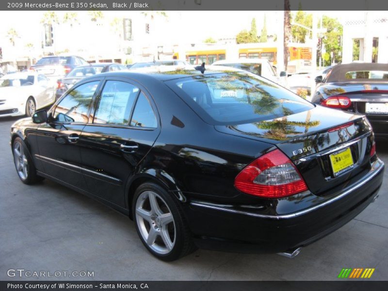 Black / Black 2009 Mercedes-Benz E 350 Sedan
