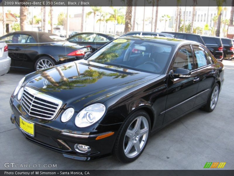 Black / Black 2009 Mercedes-Benz E 350 Sedan