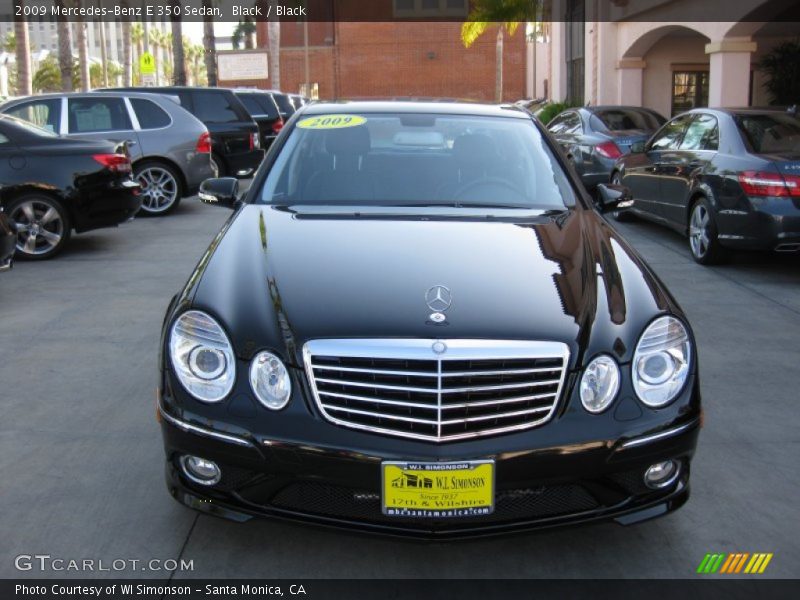 Black / Black 2009 Mercedes-Benz E 350 Sedan