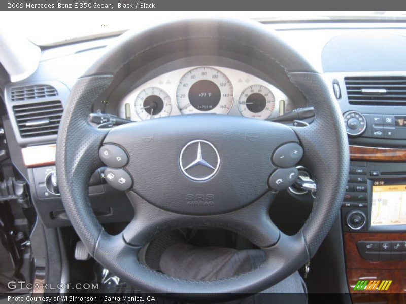 Black / Black 2009 Mercedes-Benz E 350 Sedan