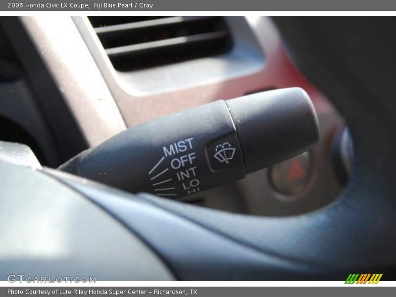 Fiji Blue Pearl / Gray 2006 Honda Civic LX Coupe