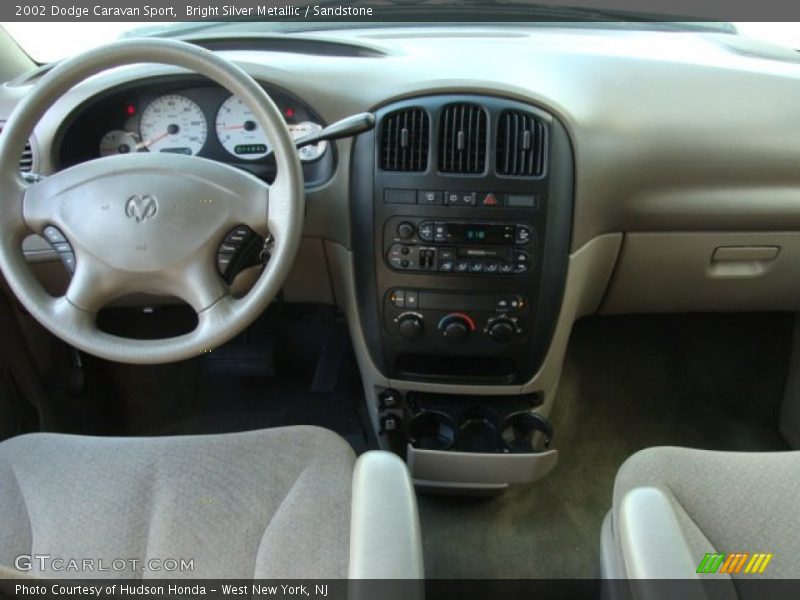 Bright Silver Metallic / Sandstone 2002 Dodge Caravan Sport