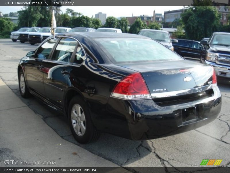 Black / Ebony 2011 Chevrolet Impala LS