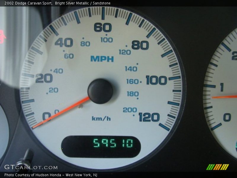 Bright Silver Metallic / Sandstone 2002 Dodge Caravan Sport