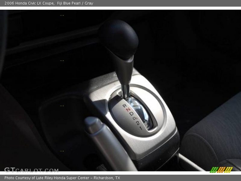 Fiji Blue Pearl / Gray 2006 Honda Civic LX Coupe