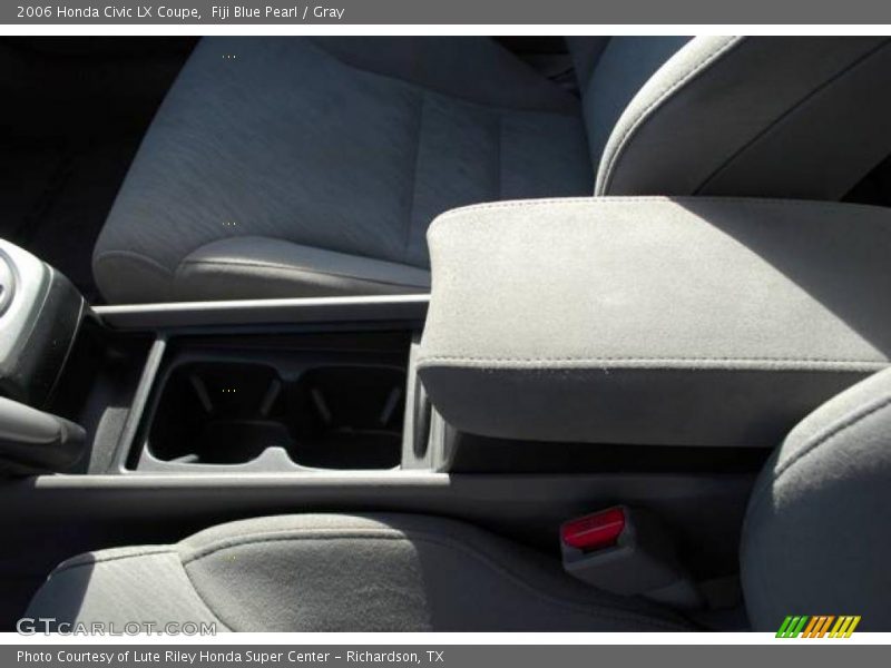 Fiji Blue Pearl / Gray 2006 Honda Civic LX Coupe
