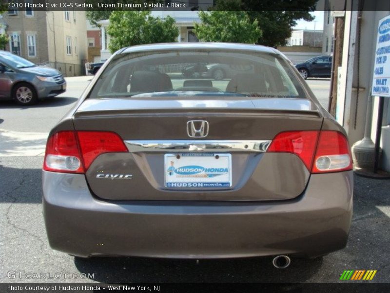 Urban Titanium Metallic / Black 2010 Honda Civic LX-S Sedan