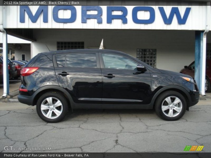 Black Cherry / Black 2012 Kia Sportage LX AWD