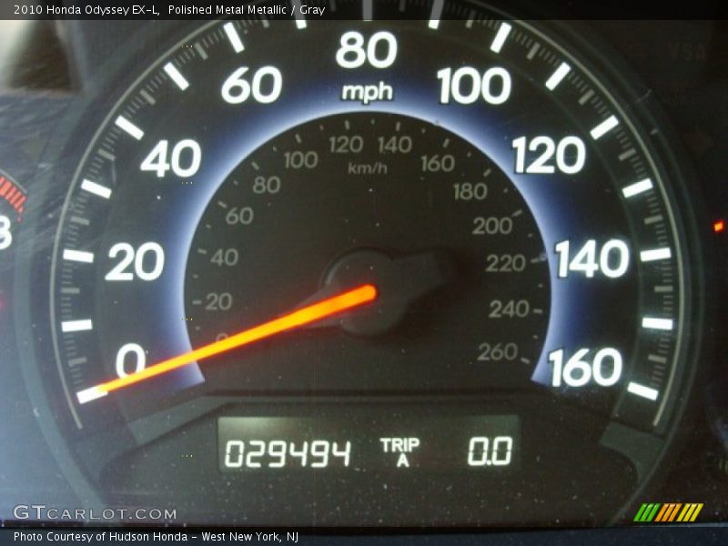 Polished Metal Metallic / Gray 2010 Honda Odyssey EX-L