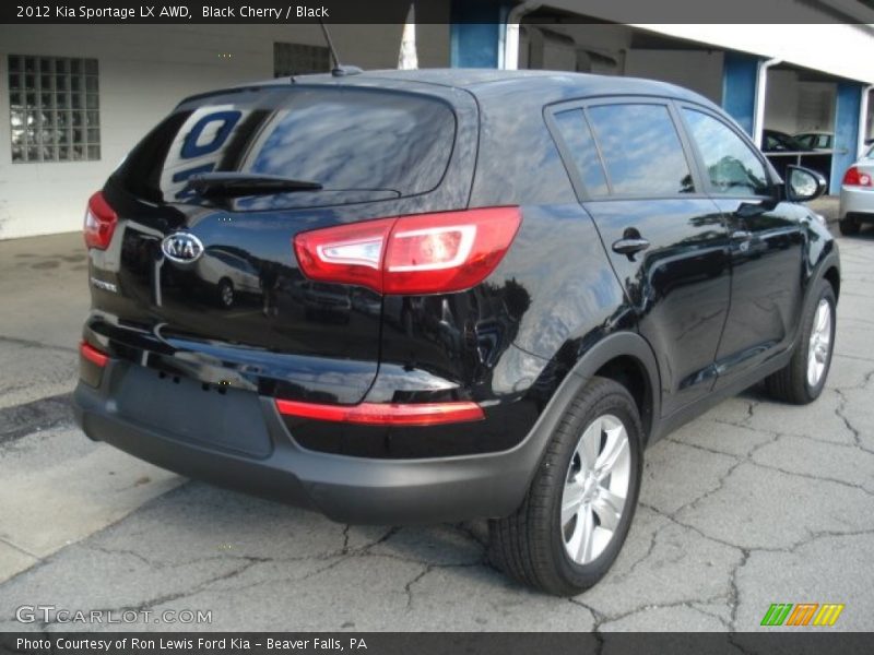 Black Cherry / Black 2012 Kia Sportage LX AWD