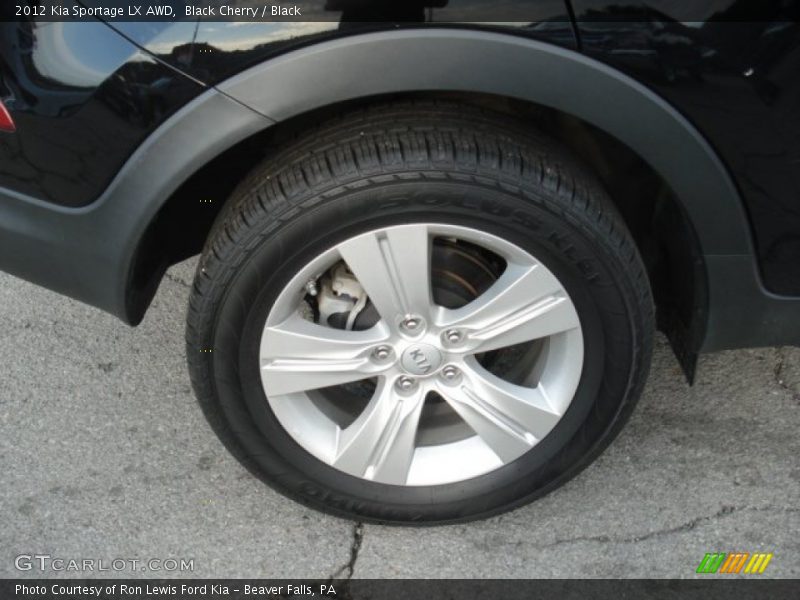 Black Cherry / Black 2012 Kia Sportage LX AWD
