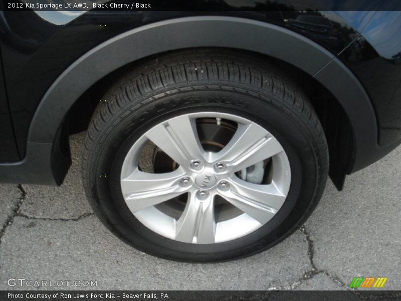 Black Cherry / Black 2012 Kia Sportage LX AWD