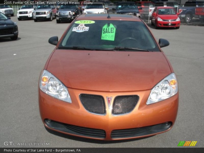 Fusion Orange Metallic / Ebony 2005 Pontiac G6 GT Sedan