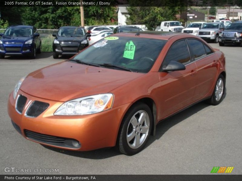 Fusion Orange Metallic / Ebony 2005 Pontiac G6 GT Sedan